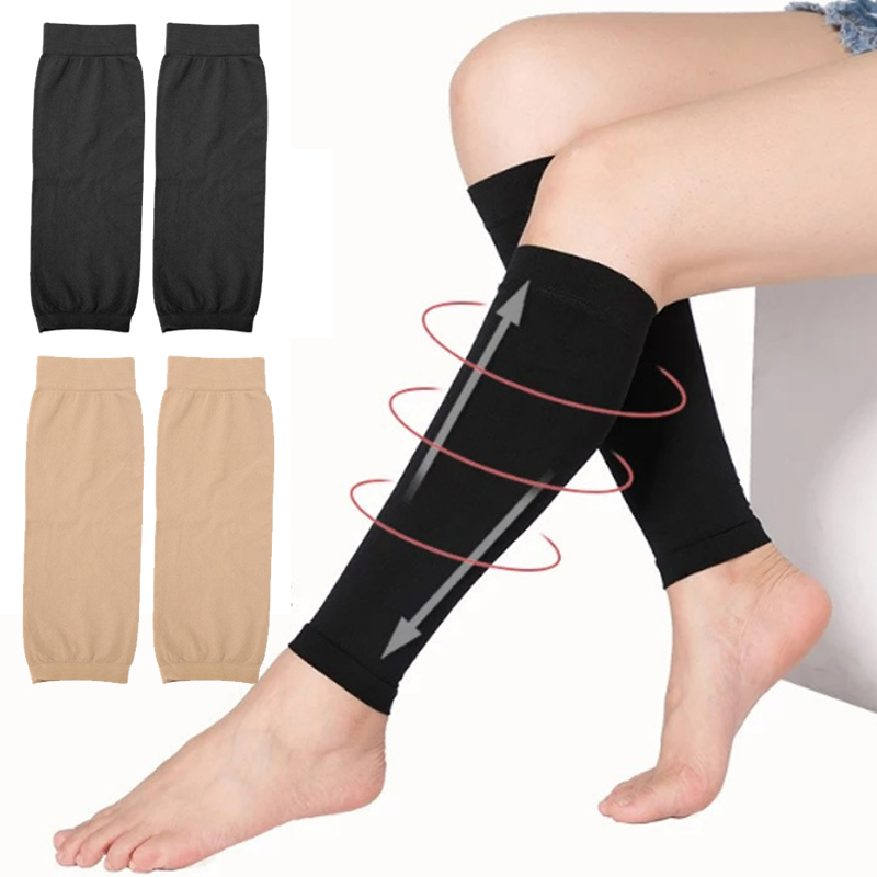 Compression Sleeve Calf - Unisex elastische compressiesokken, kuitbeschermers, ademende sportvoetloze