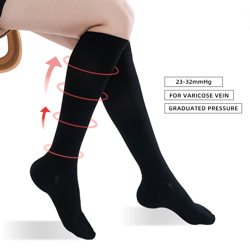 Compression Sock Medical - Legbeauty 23-32mmhg Medische Compressie Kuitsokken Unisex