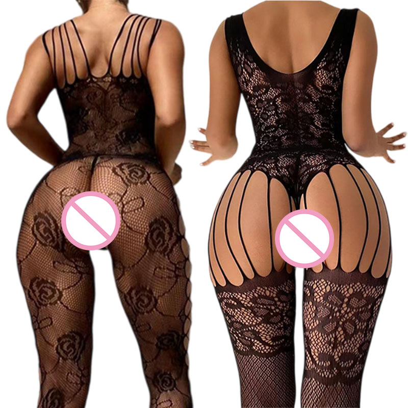 Zwart Crotchless Zachte Stretc - Fishnet Stocking Women recensie en prijs