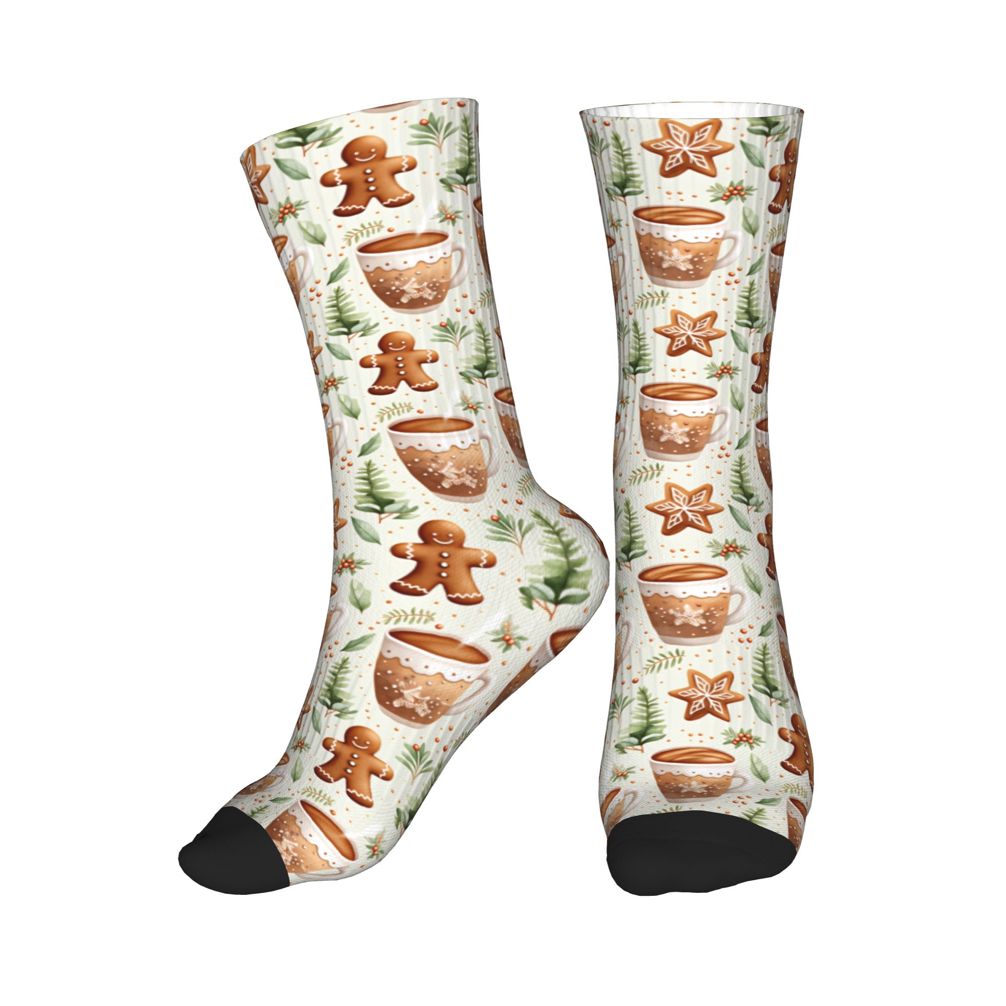 Kerst Gingerbread Man Hot Coco - Dress Sock Men recensie en prijs